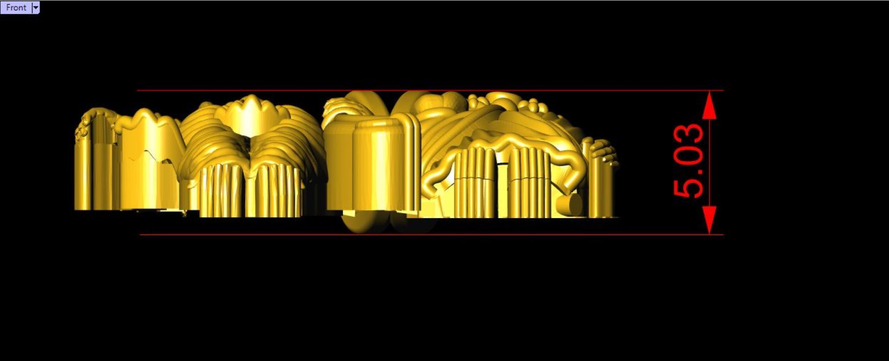 Sita Ram 3D Print Pendant File - 0046 3D print model_3