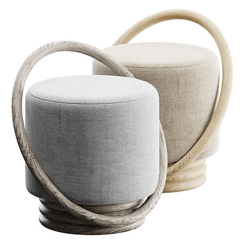 Porada SMILE Pouf 3D model