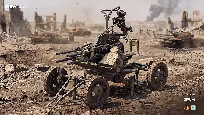 ZPU-4 Quad-Barrel Anti-Aircraft Gun