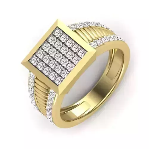 Women Diamond Ring 3dm STL  Render Details - PR-302 DIA