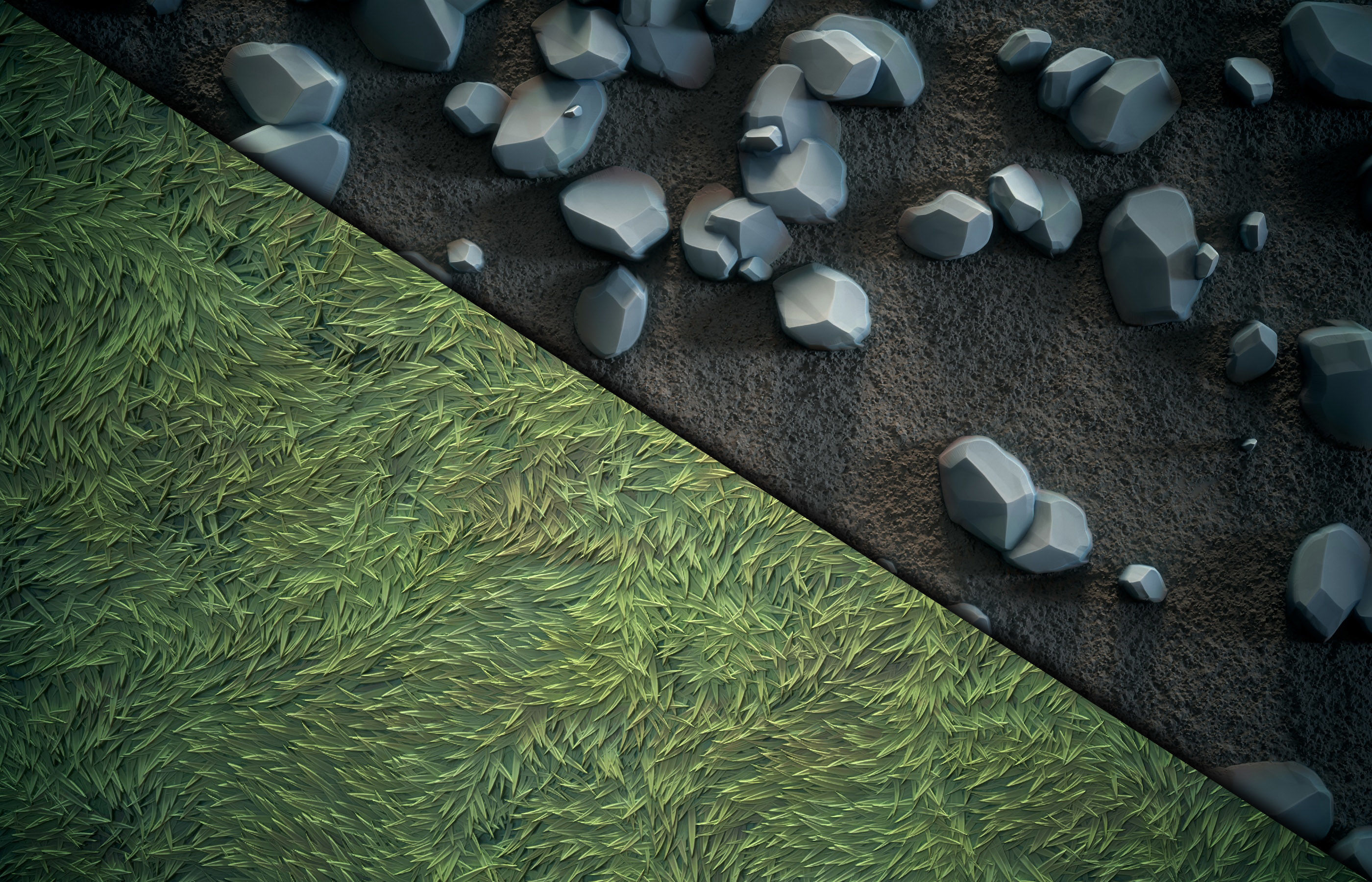 Grass green plain Anime Stylized - VOL 02 - SBsar - Maps Texture_16