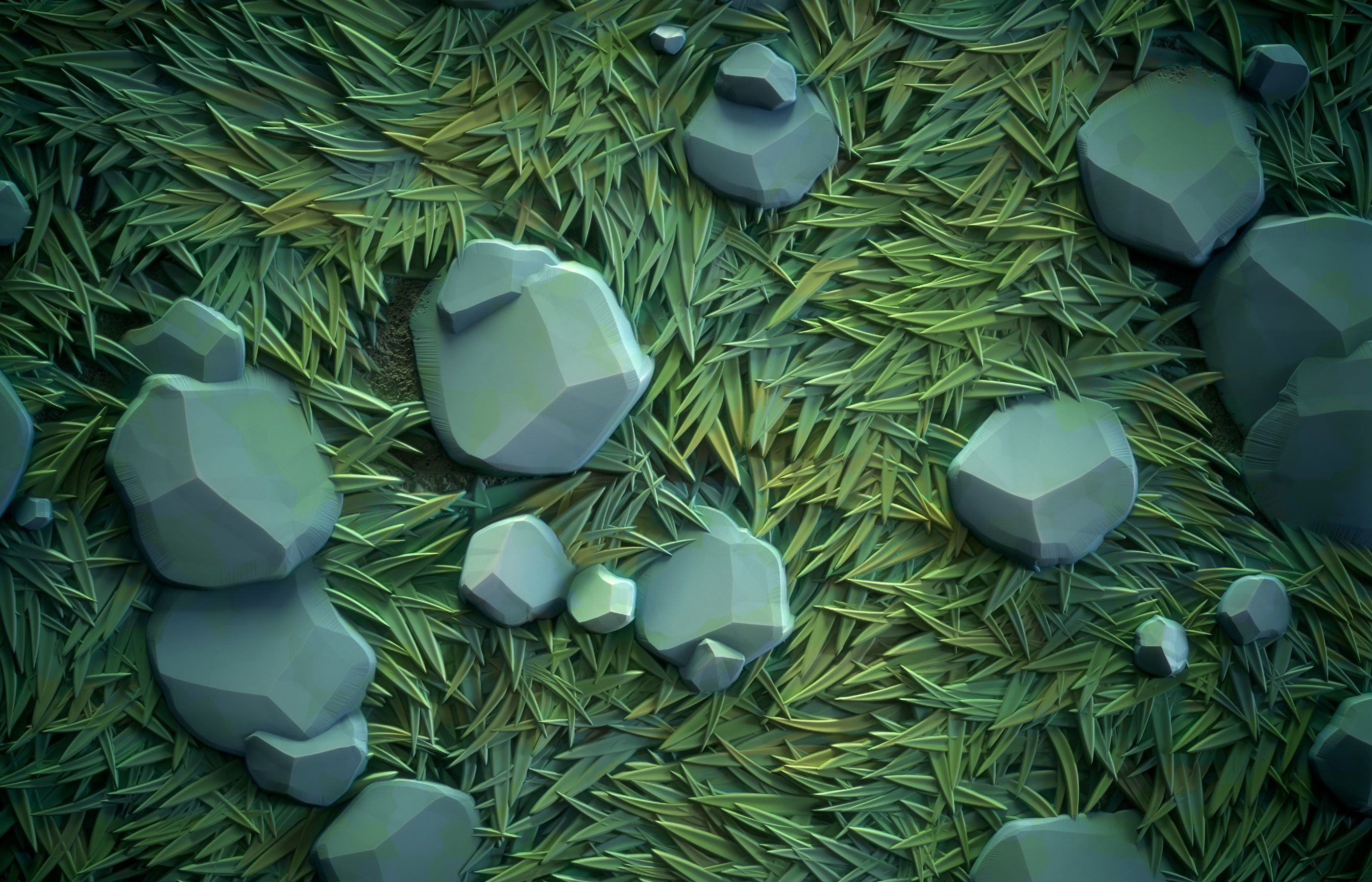 Grass green plain Anime Stylized - VOL 02 - SBsar - Maps Texture_10