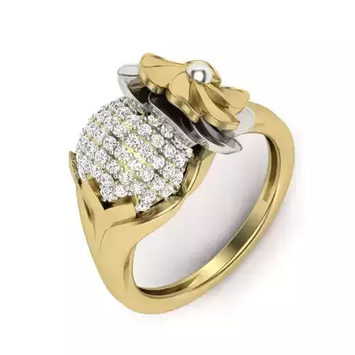 Women Diamond Ring 3dm STL  Render Details - PR-314 DIA