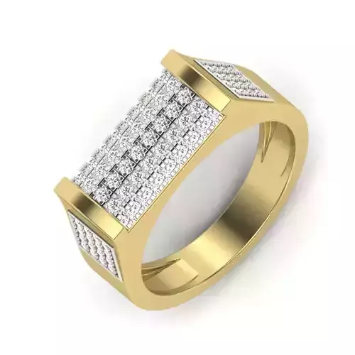 Women Diamond Ring 3dm STL  Render Details - PR-316 DIA
