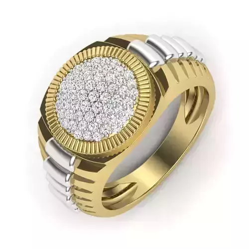 Women Diamond Ring 3dm STL  Render Details - PR-320 DIA