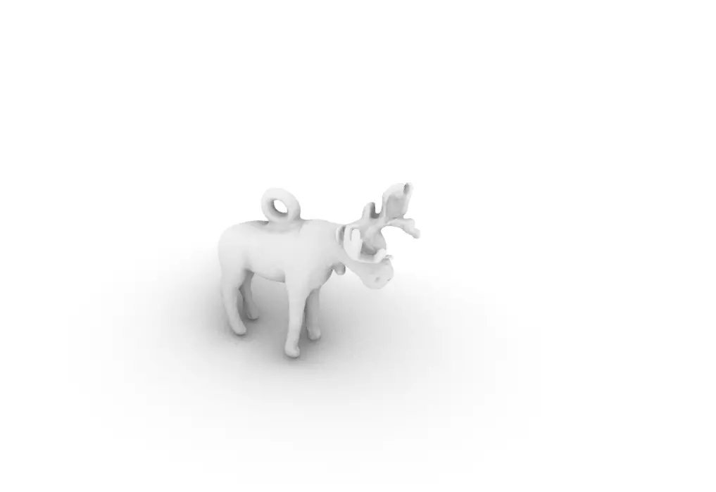 Moose pendant Free 3D print model