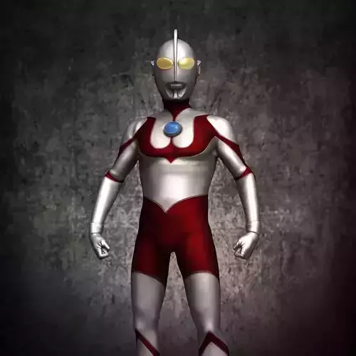 Ultraman two poses 3D print model