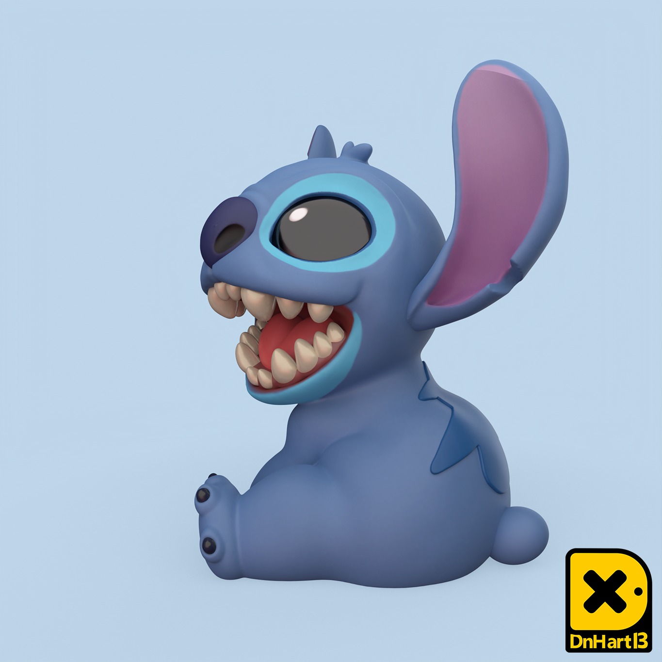 MiniPrint 013 Stitch 2 pose 3D print model_1