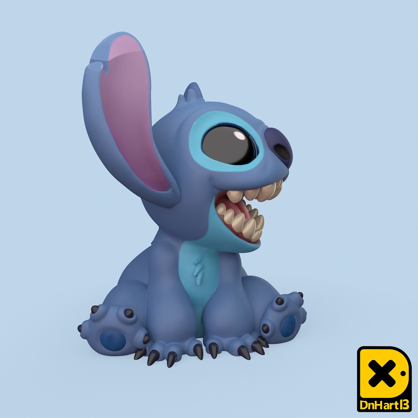 MiniPrint 013 Stitch 2 pose 3D print model_3