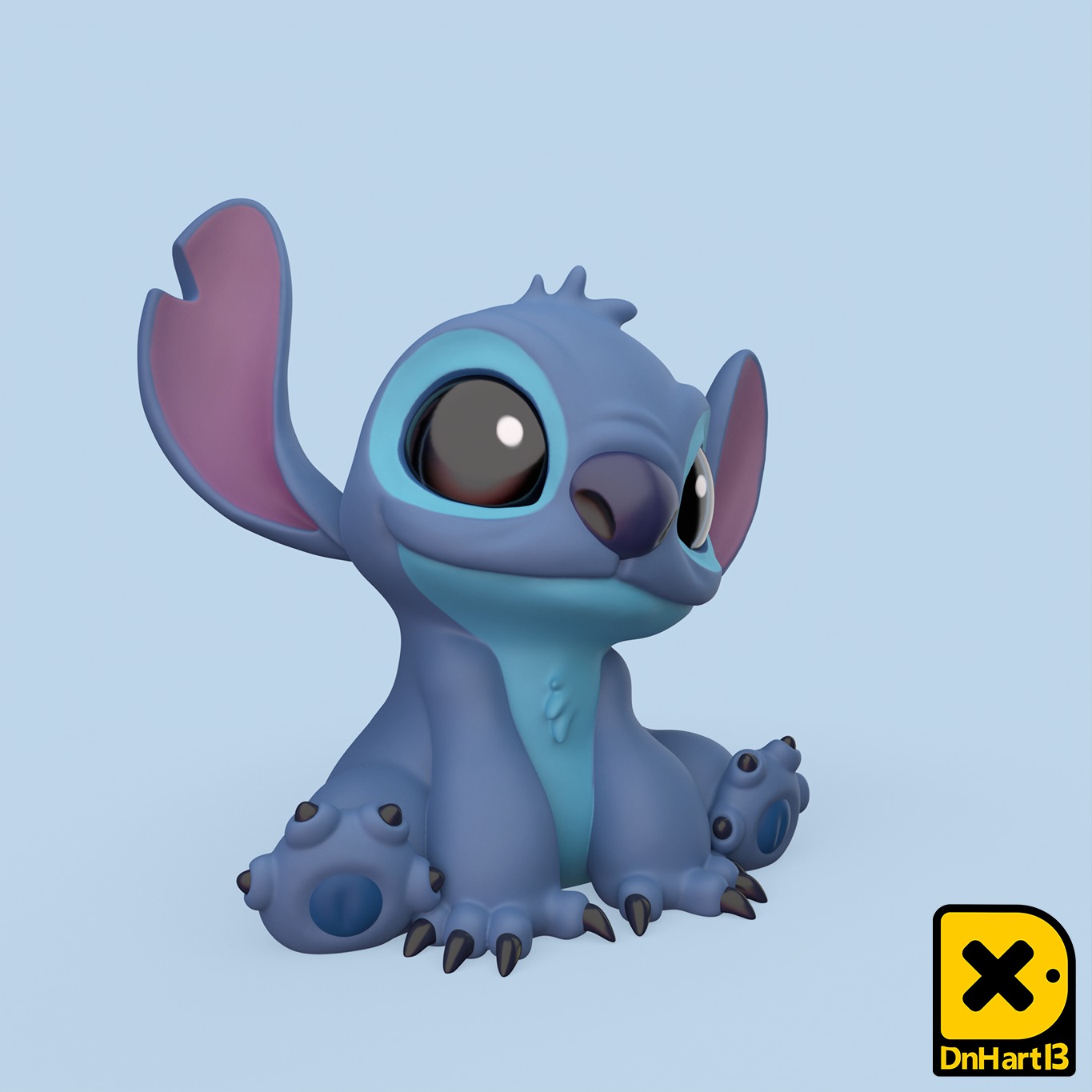 MiniPrint 013 Stitch 2 pose 3D print model_5