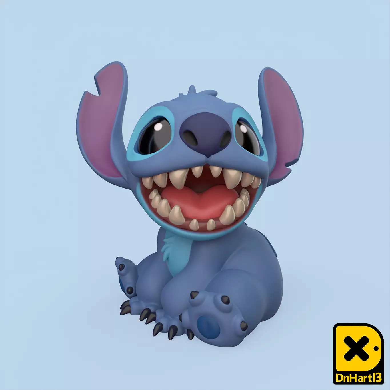 MiniPrint 013 Stitch 2 pose 3D print model_0