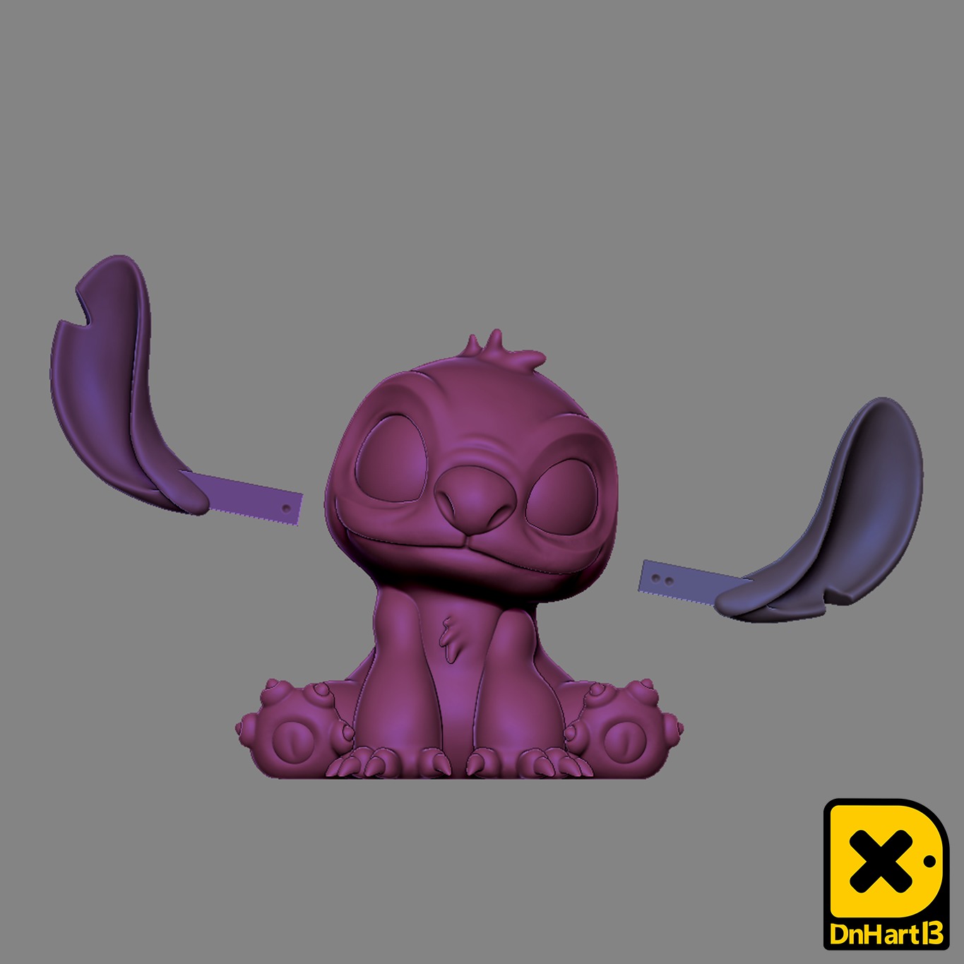 MiniPrint 013 Stitch 2 pose 3D print model_6