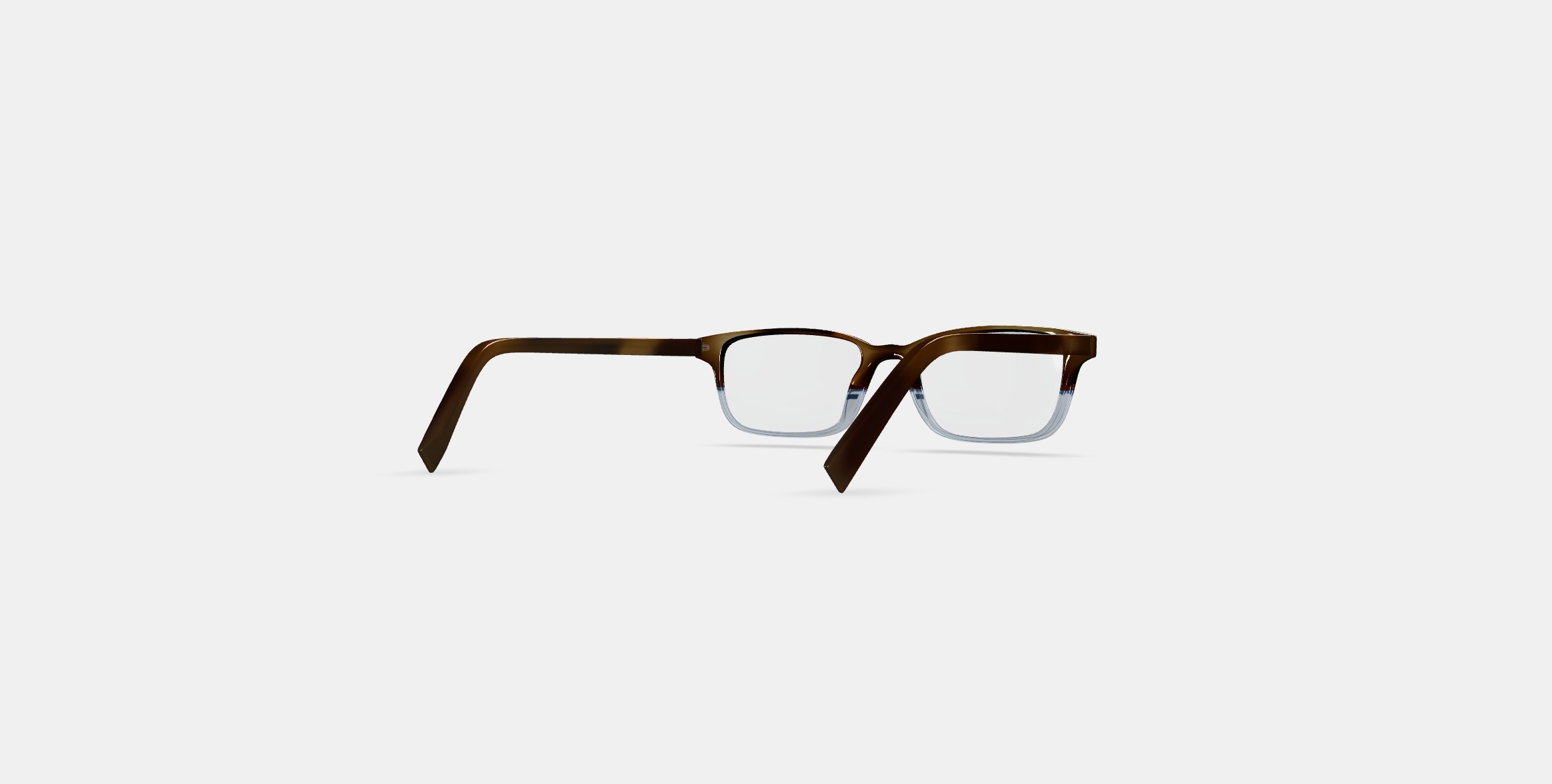 Wilkie Low Bridge Fit Eyeglasses in Eastern Bluebird Fade Low-poly 3D model_5