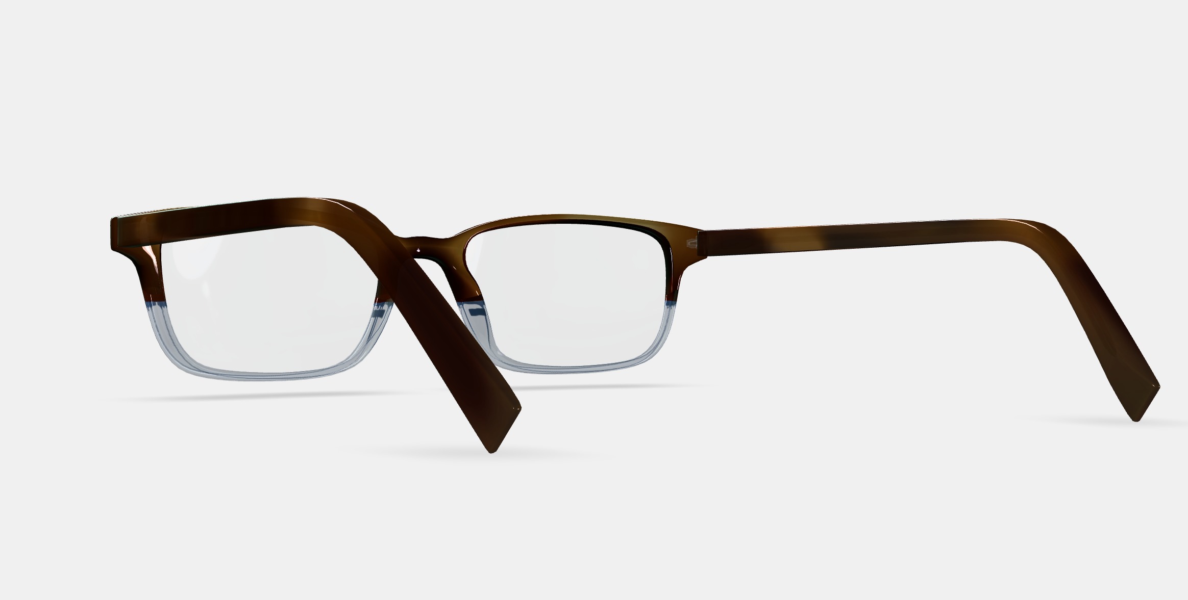 Wilkie Low Bridge Fit Eyeglasses in Eastern Bluebird Fade Low-poly 3D model_2