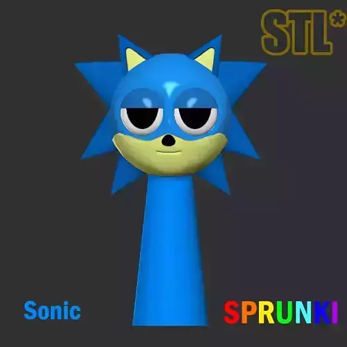Sprunki 3D Incredibox Sonic Sprunki STL 3D Character Fanart 3D print model