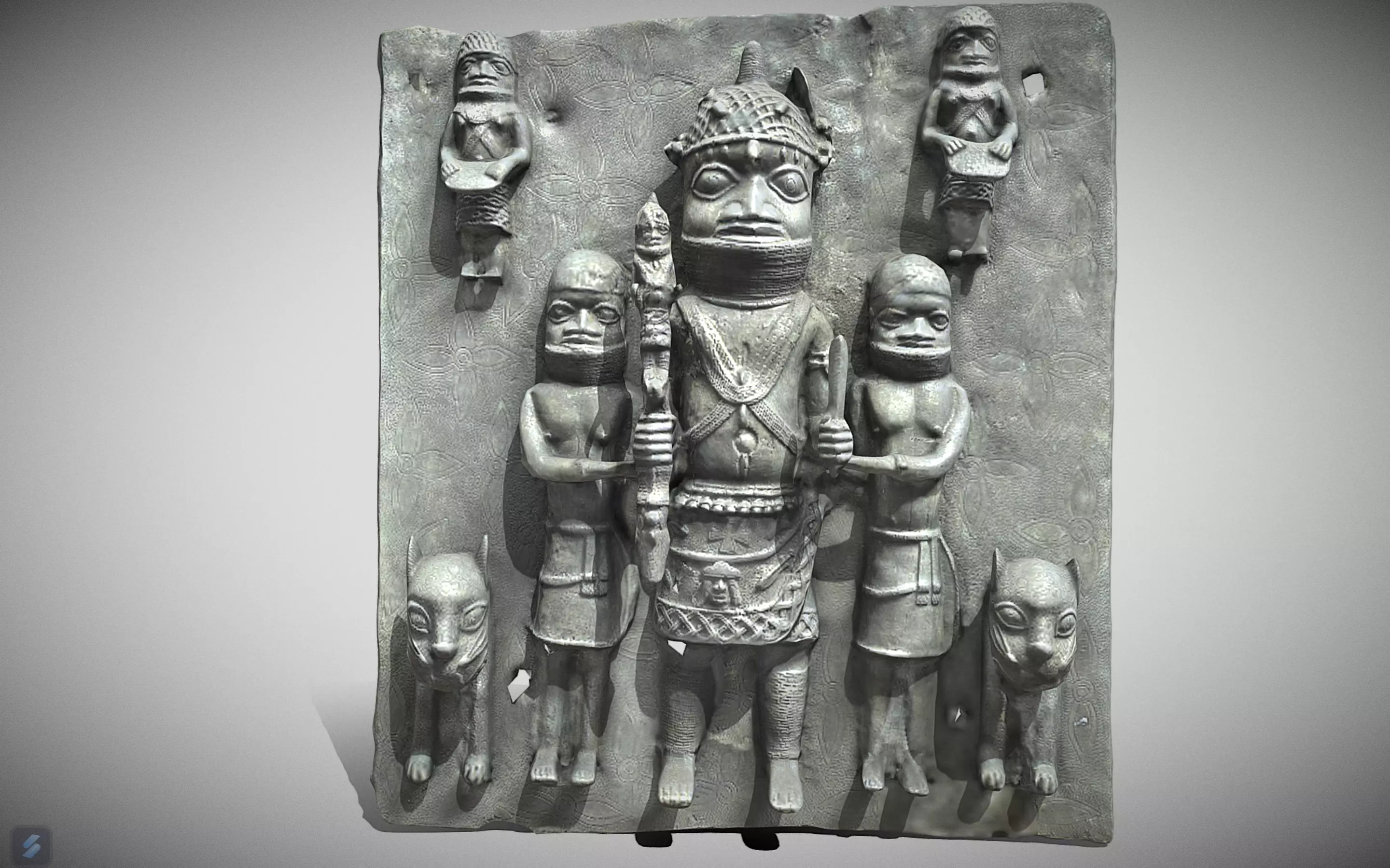 Relief Plaque -Ama Low-poly 3D model_0