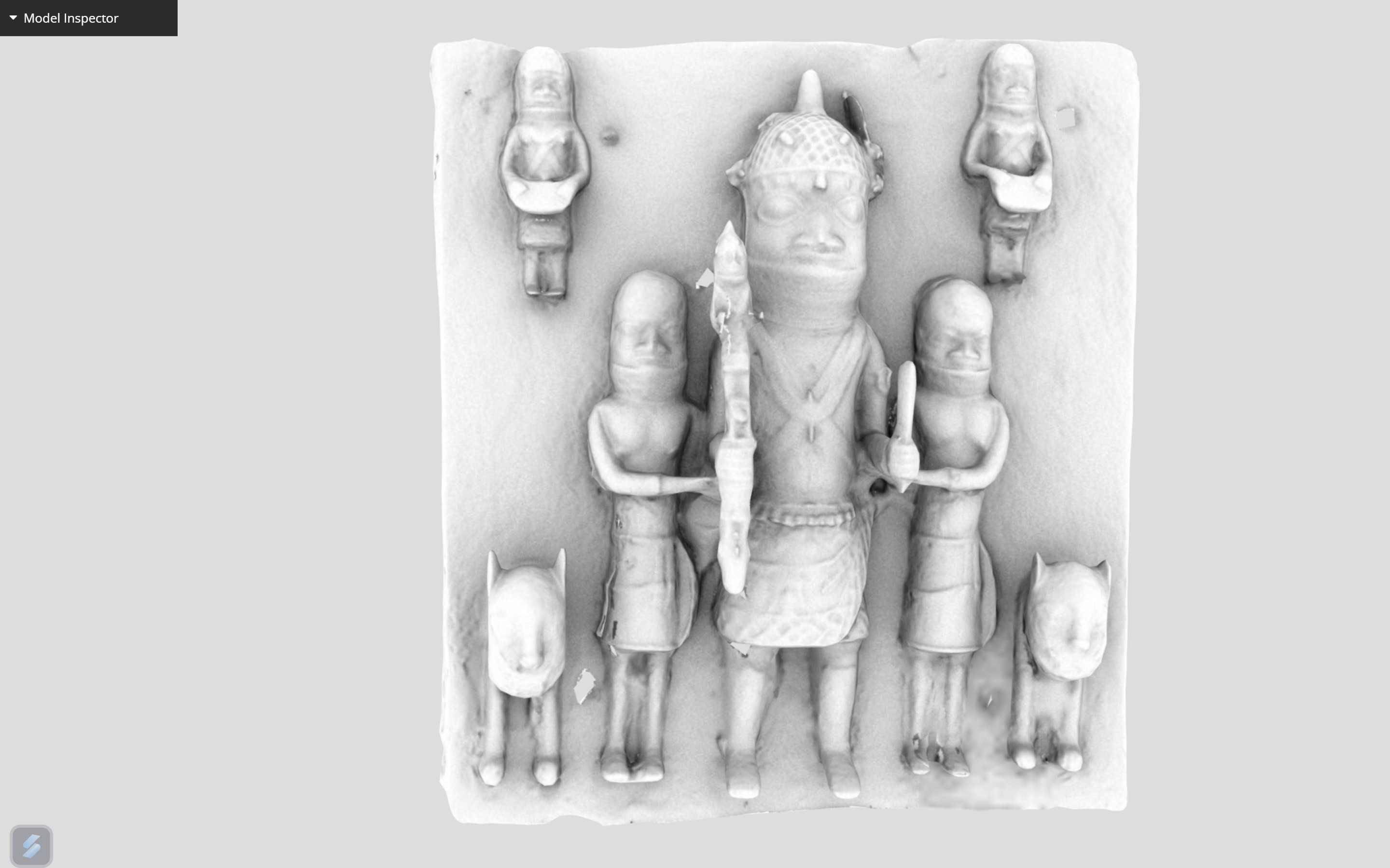 Relief Plaque -Ama Low-poly 3D model_8