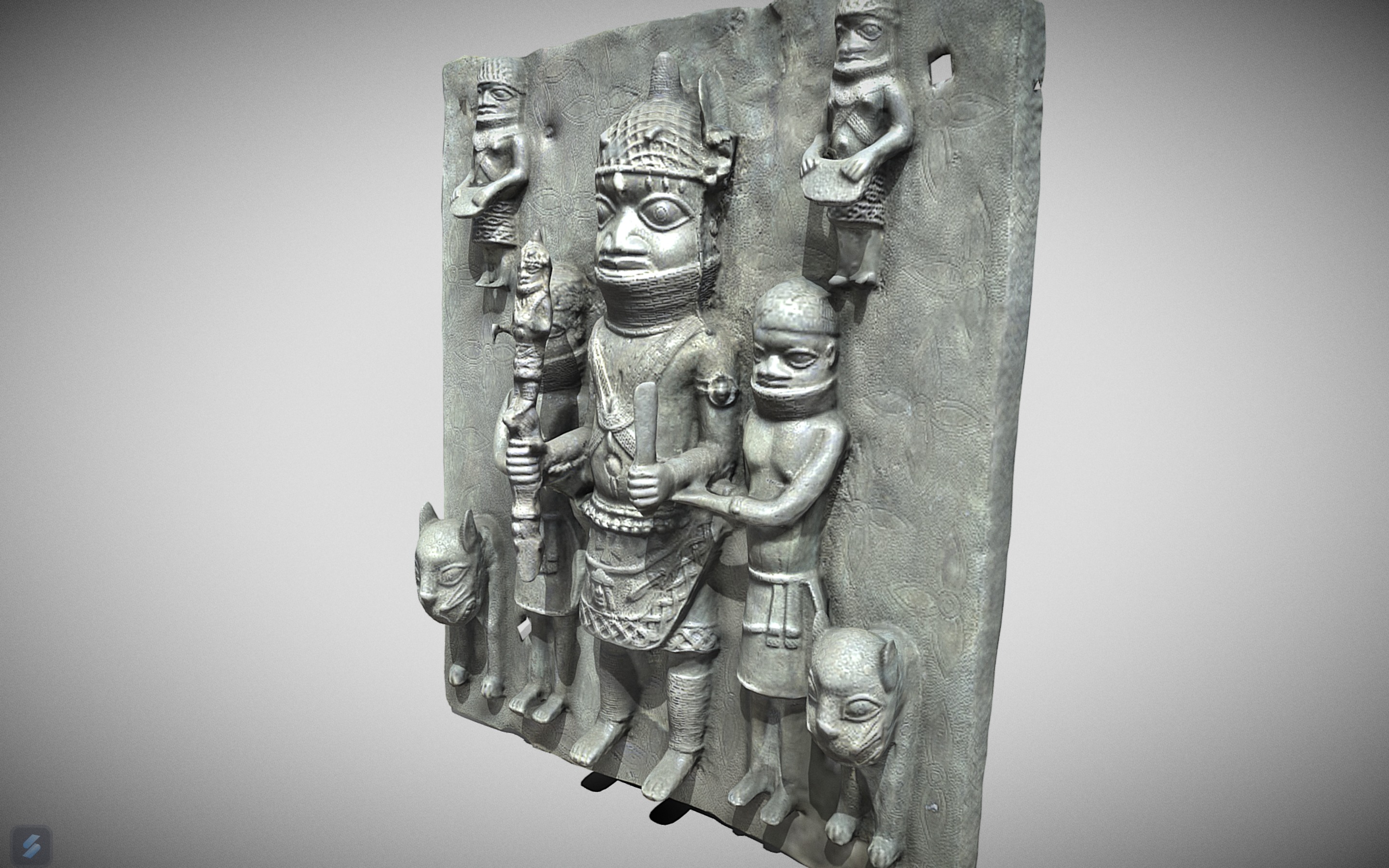 Relief Plaque -Ama Low-poly 3D model_1