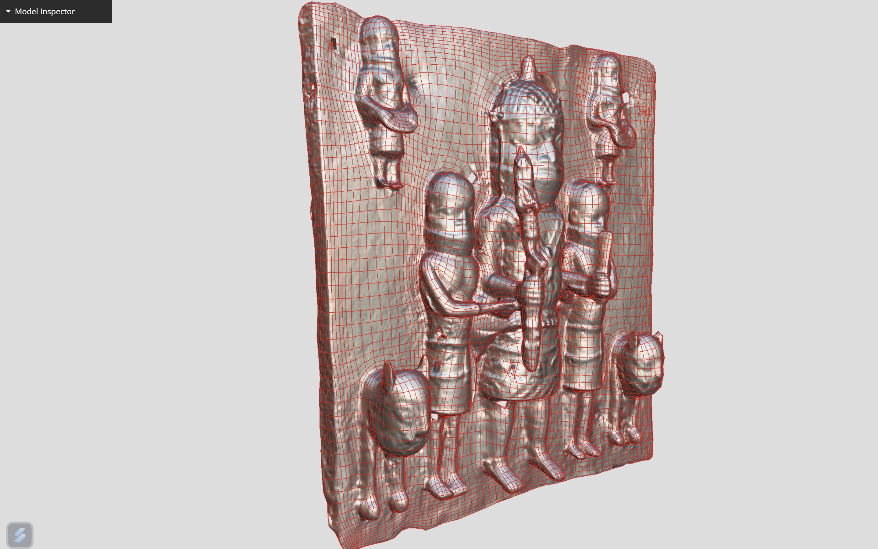 Relief Plaque -Ama Low-poly 3D model_5