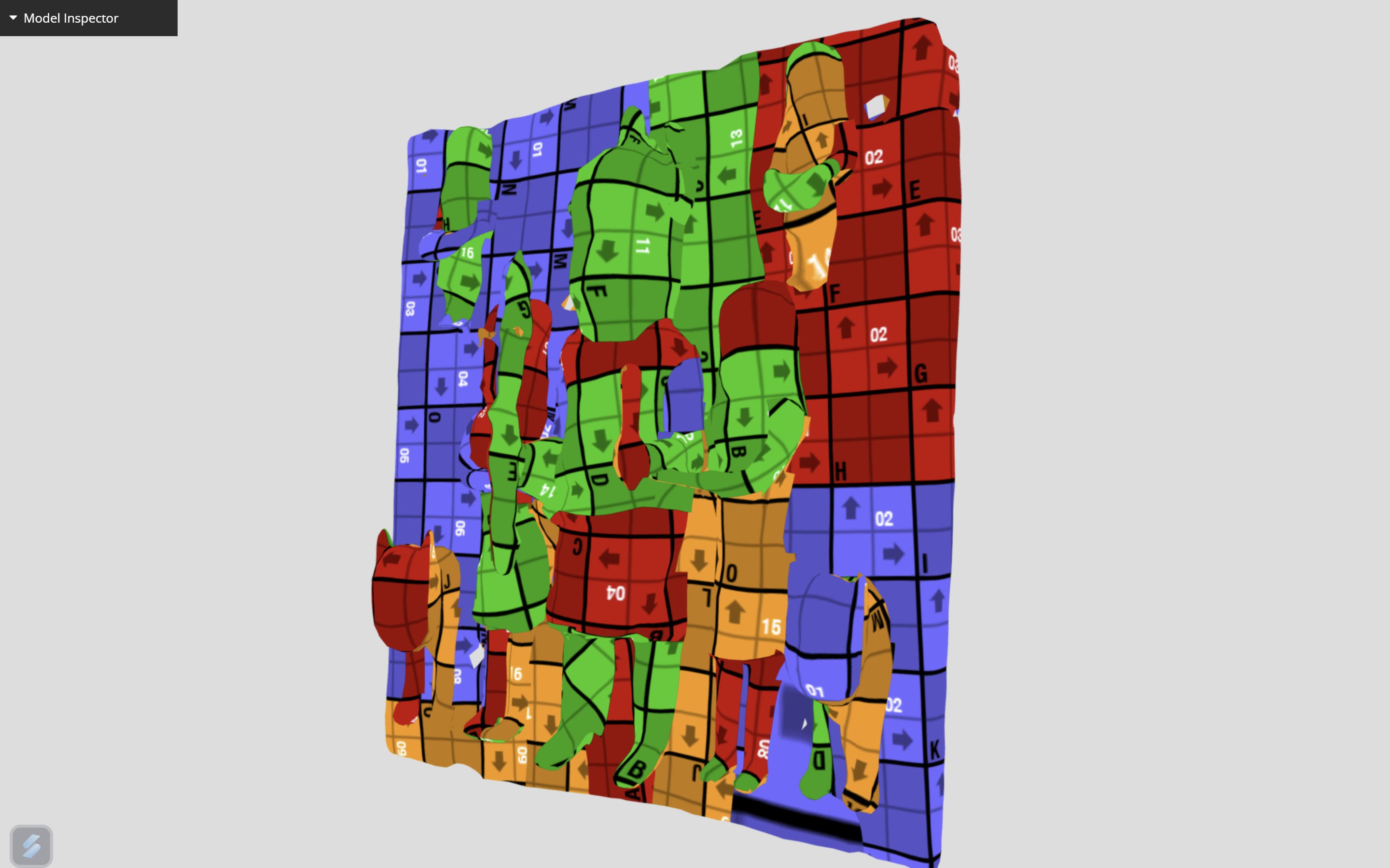 Relief Plaque -Ama Low-poly 3D model_10