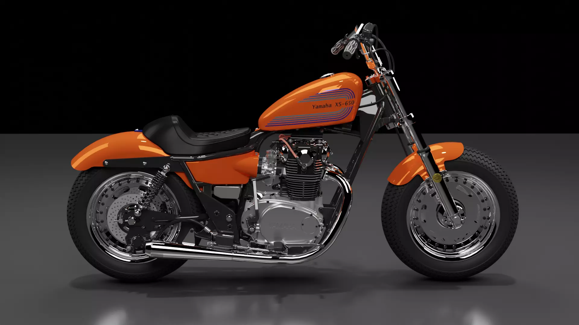 Yamaha XS650 3D model