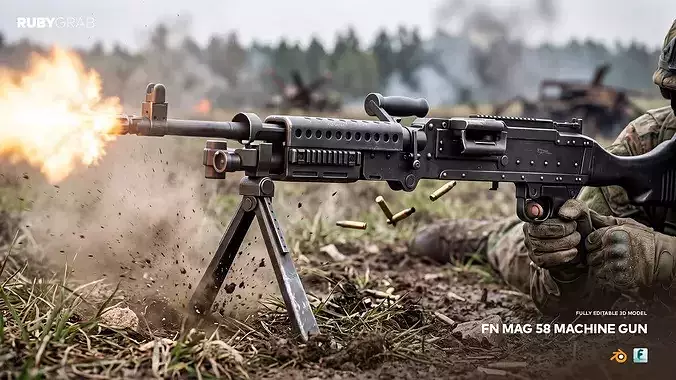 FN MAG 58 Machine Gun