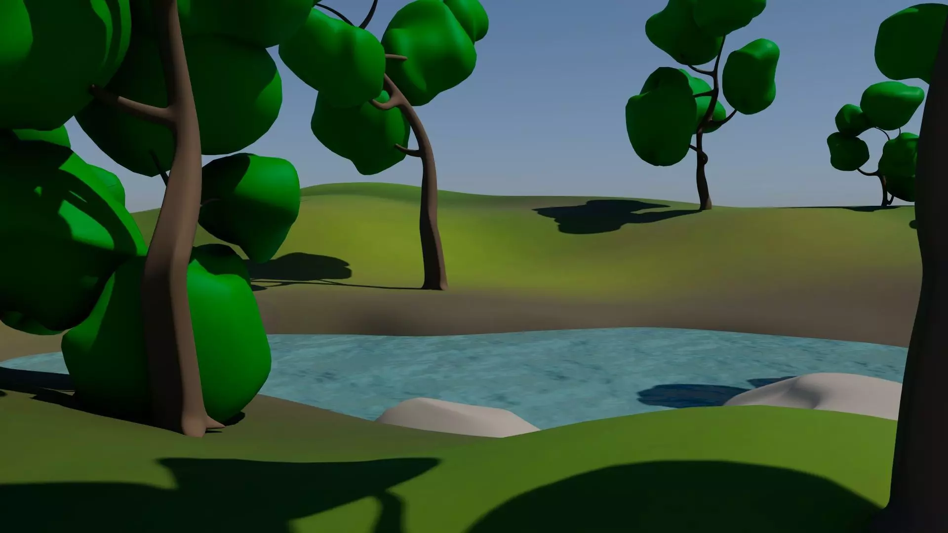 3D Lowpoly scene 3D model_0