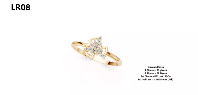 Lightweight Diamond Ring