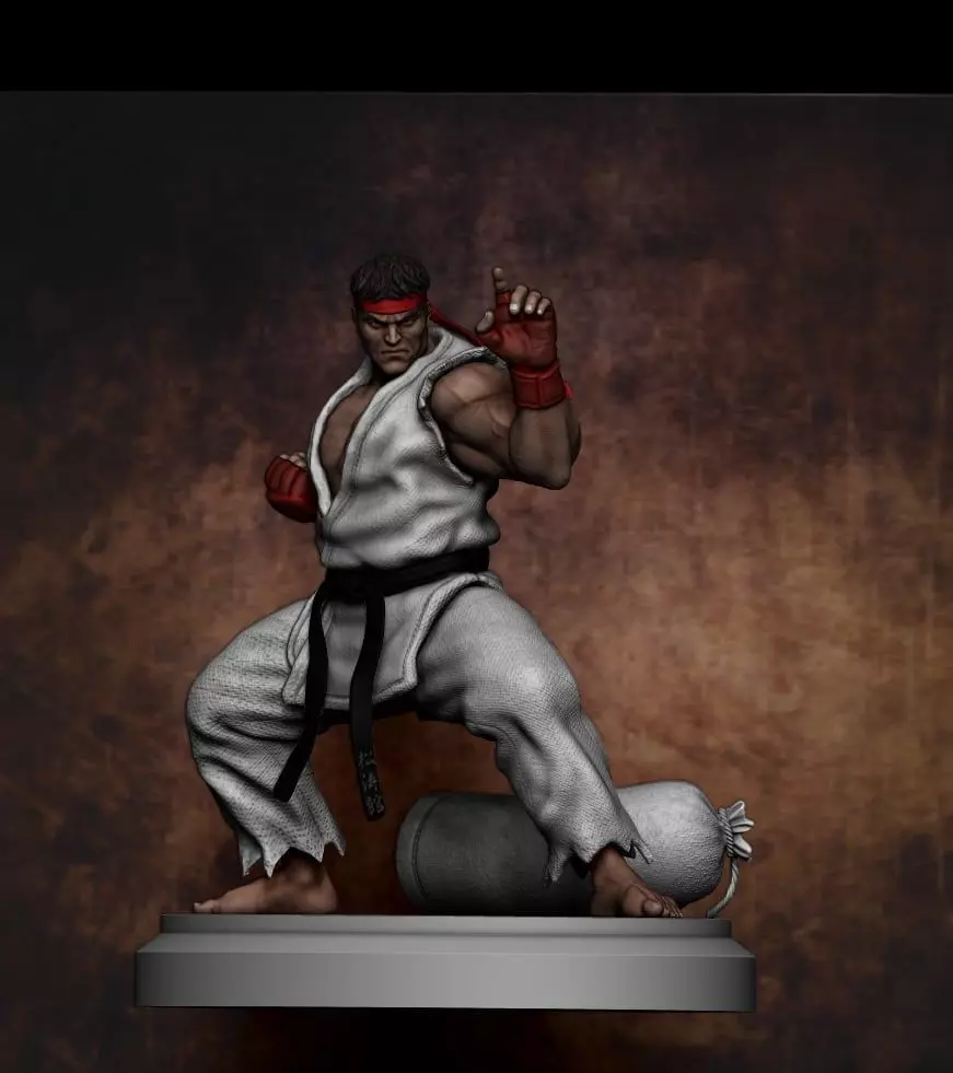 ryu street fighter 3D print model_0
