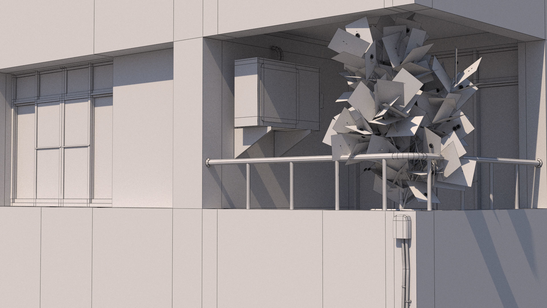 Taiwanese Building 13 Low-poly 3D model_22