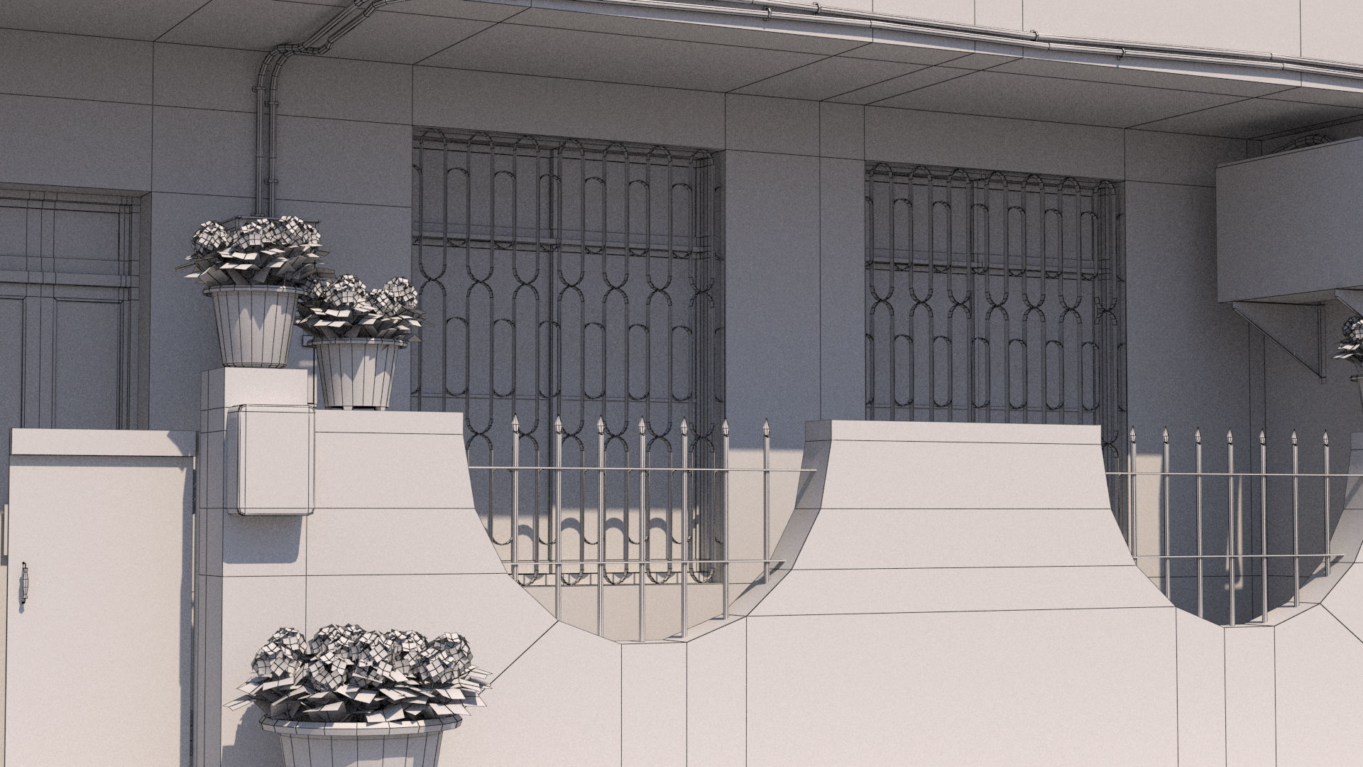 Taiwanese Building 13 Low-poly 3D model_20