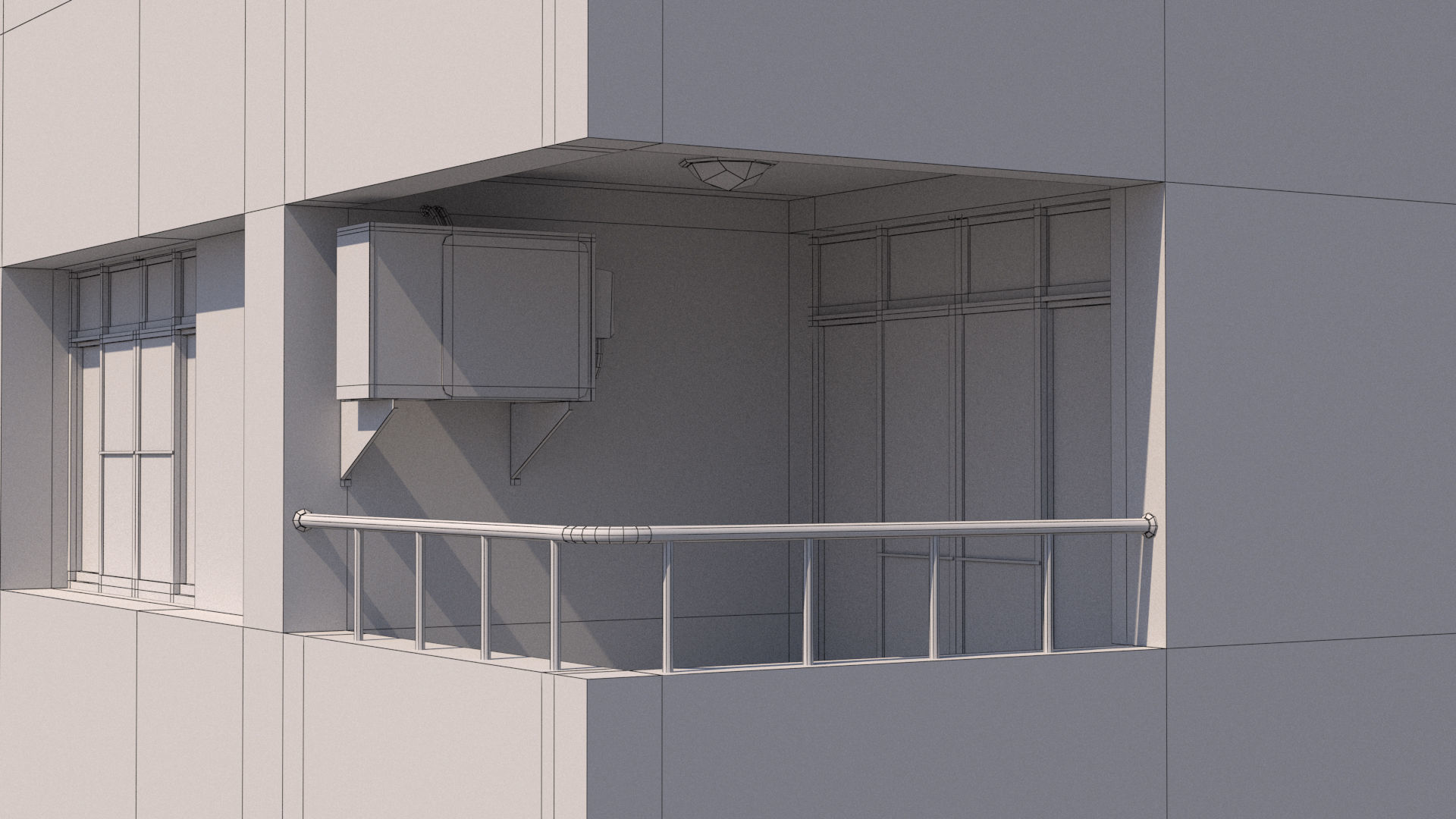Taiwanese Building 13 Low-poly 3D model_23