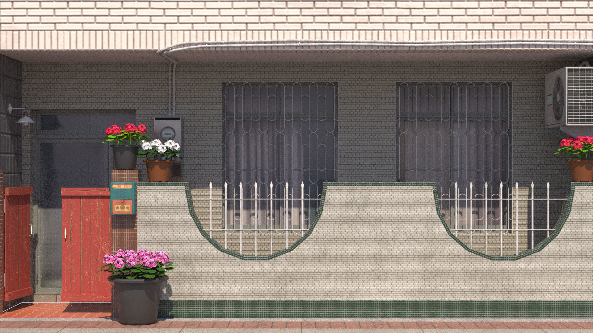 Taiwanese Building 13 Low-poly 3D model_5