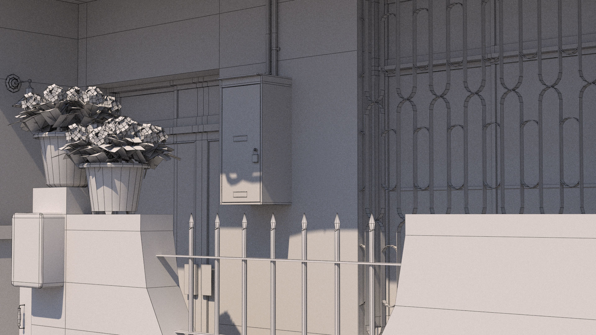 Taiwanese Building 13 Low-poly 3D model_21