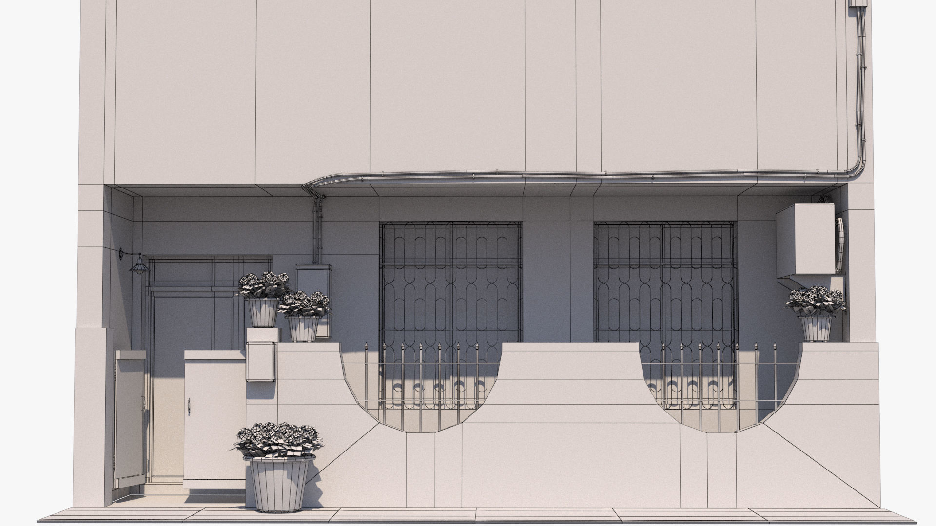 Taiwanese Building 13 Low-poly 3D model_19