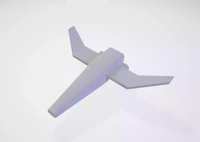 Low-poly alien spaceship