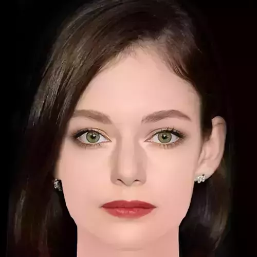 Mackenzie Foy Head - No Hair - Low poly head for game 