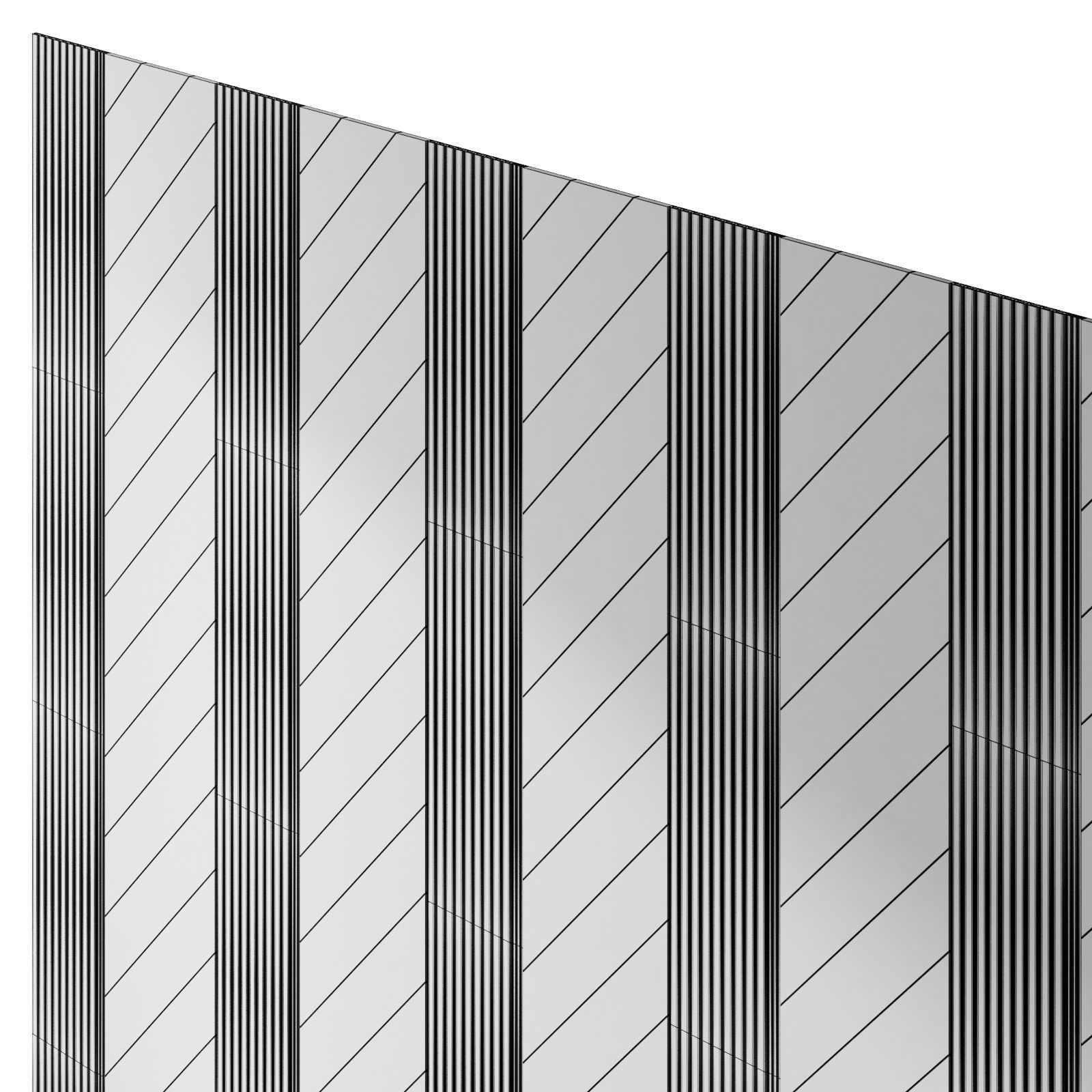 Decorative V11 Wall Panels 3D model_5