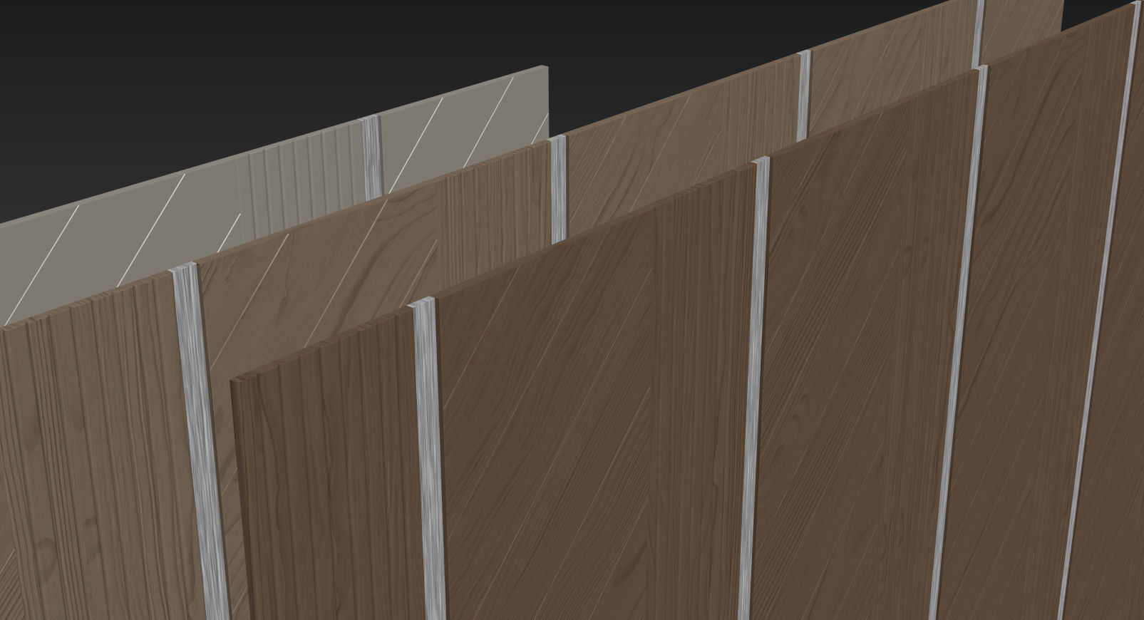 Decorative V11 Wall Panels 3D model_9