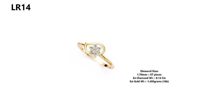 Lightweight Diamond Ring 3D print model
