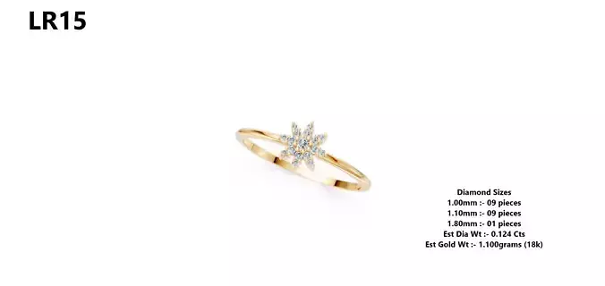 Lightweight Diamond Ring