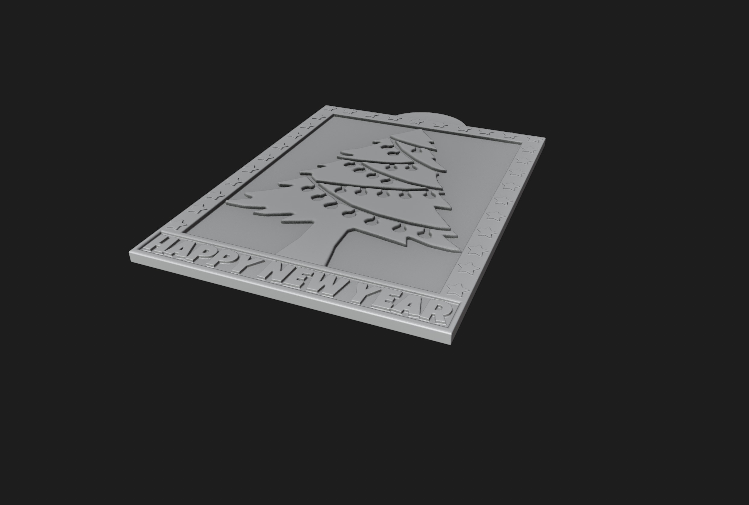 Happy New Year 3D print model_2