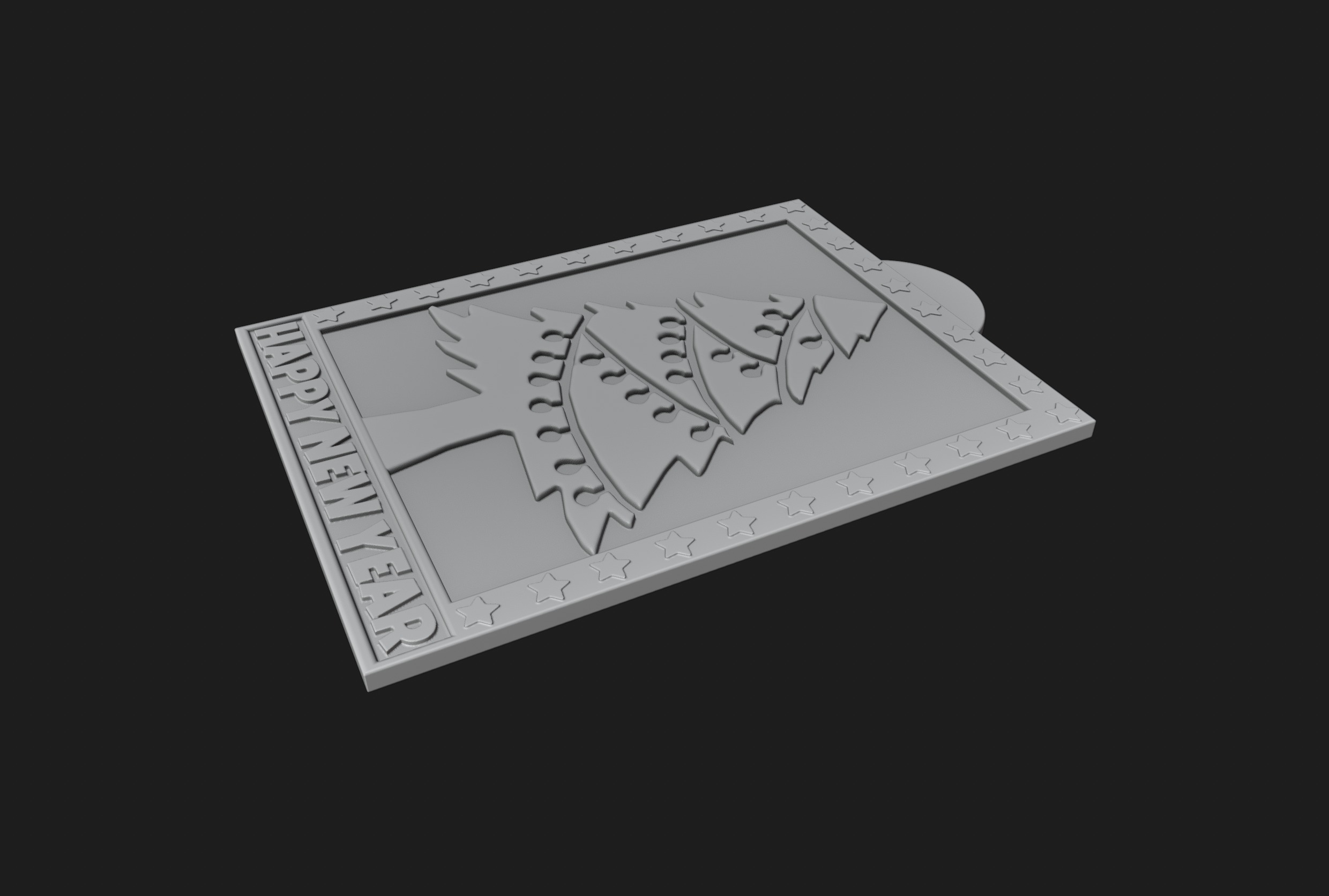 Happy New Year 3D print model_4