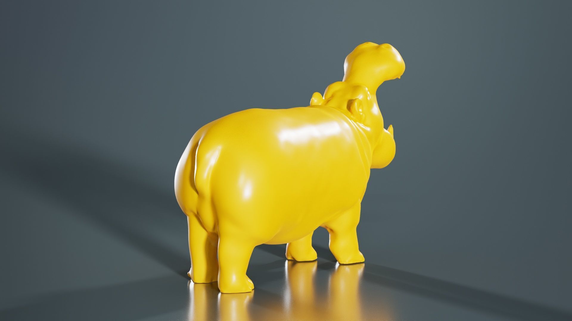 Hippo 3D print model_8