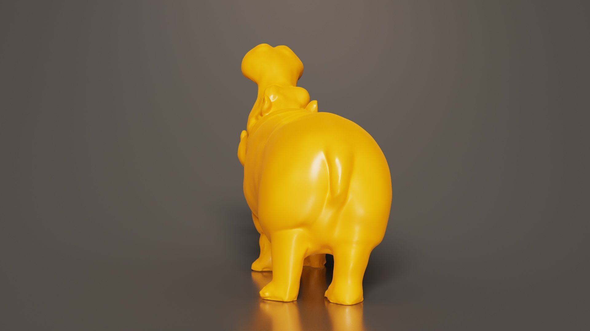 Hippo 3D print model_4