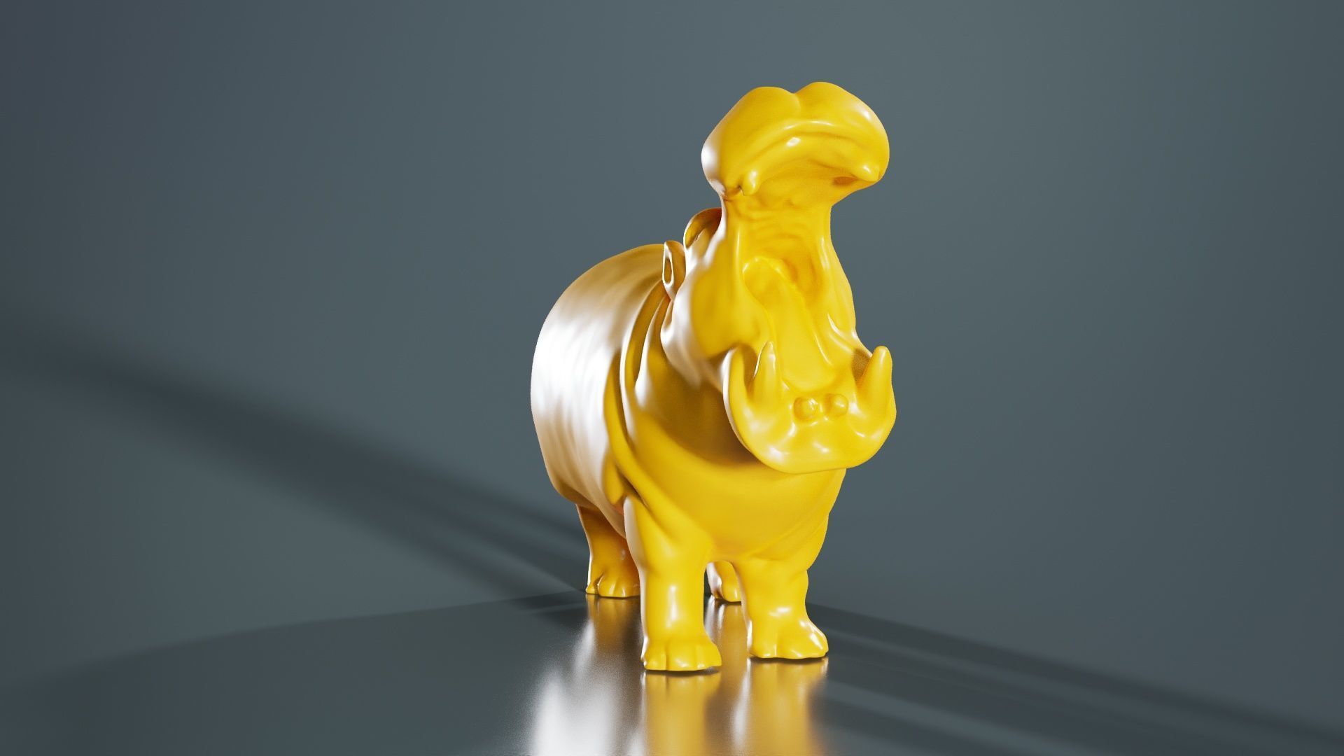 Hippo 3D print model_2