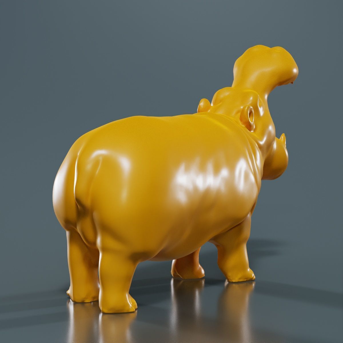 Hippo 3D print model_13