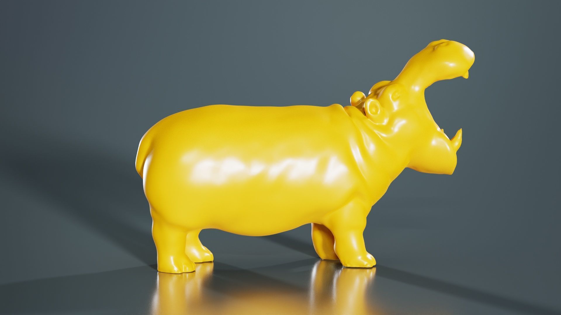 Hippo 3D print model_6