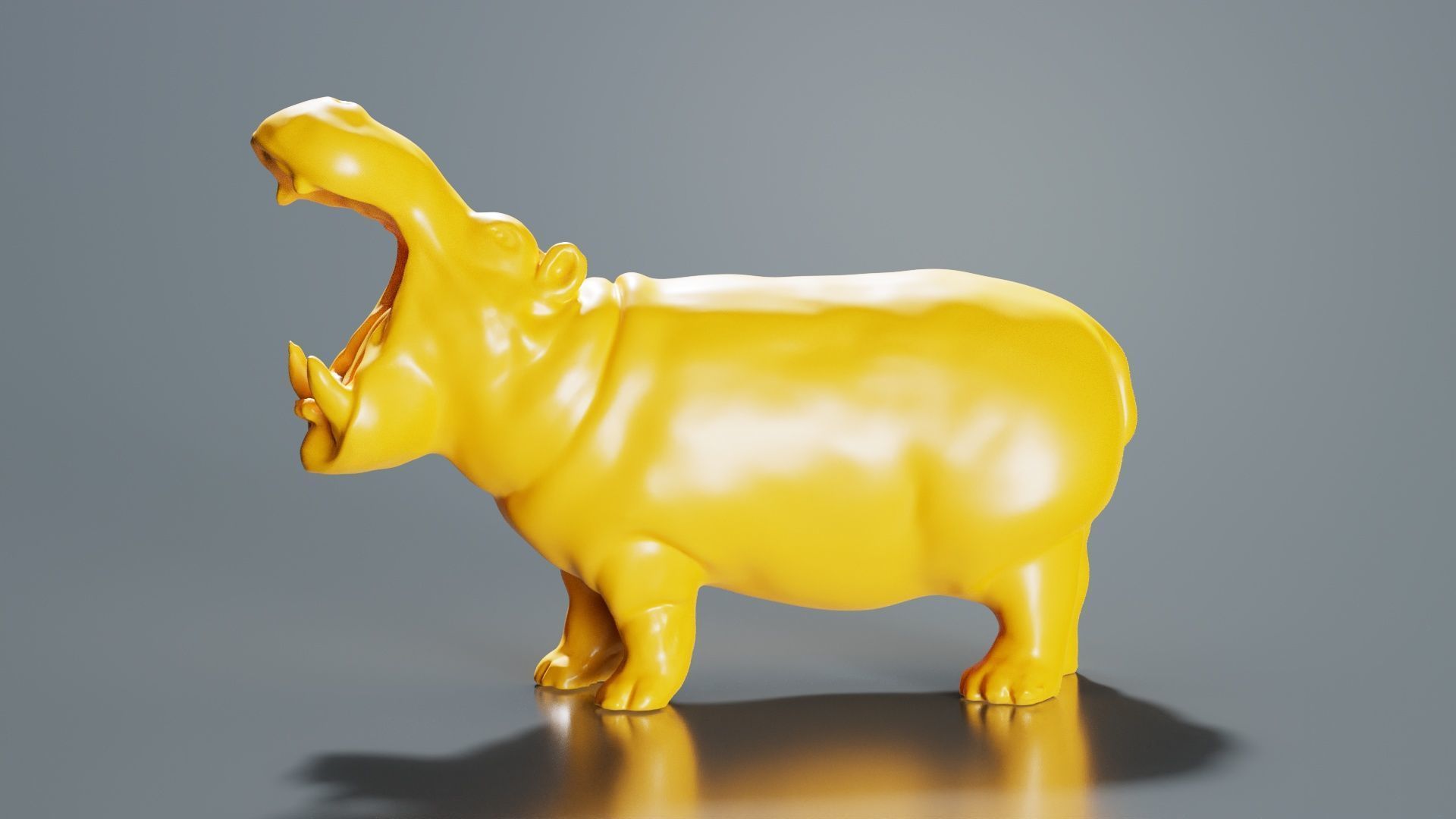 Hippo 3D print model_1