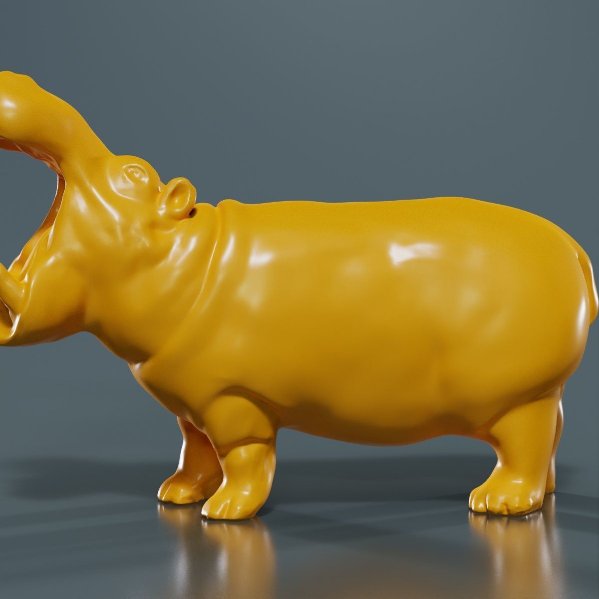 Hippo 3D print model_16
